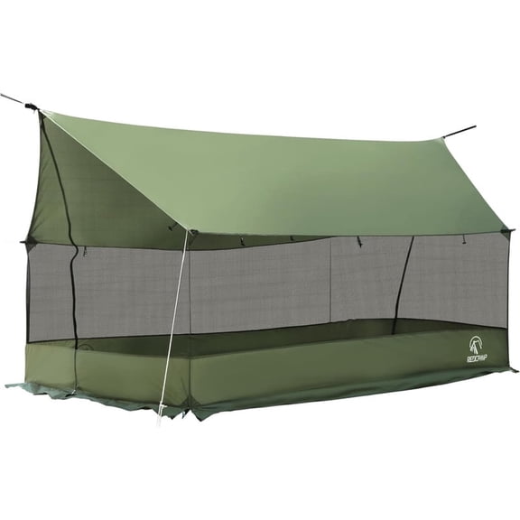 REDCAMP Screen House, Pop Up Tent Portable Mesh Shelter with Full Walls, Waterproof Outdoor Canopy for 4-6 People Tents for Camping, Hiking, Bushcraft, Backpacking, Hunting