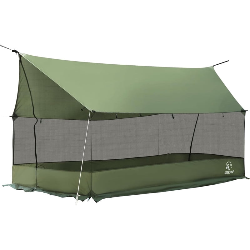 REDCAMP Screen House, Pop Up Tent Portable Mesh Shelter with Full Walls, Waterproof Outdoor Canopy for 4-6 People Tents for Camping, Hiking, Bushcraft, Backpacking, Hunting