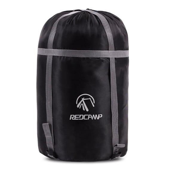 REDCAMP Sleeping Bag Stuff Sack, 40L,Black XL compression stuff sack, Great for Backpacking and Camping