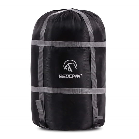 REDCAMP Sleeping Bag Stuff Sack, 60L,Black XXL compression stuff sack, Great for Backpacking and Camping