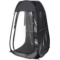 thumbnail image 1 of REDCAMP Sports Tent Pop-Up Shelter, 1 Person All-Weather Tent, Waterproof Windproof Rain Pod, Instant Setup Clear Pop-Up Shelter for Soccer, Baseball, Fishing, Black, 1 of 8