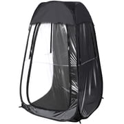 REDCAMP Sports Tent Pop-Up Shelter, 1 Person All-Weather Tent, Waterproof Windproof Rain Pod, Instant Setup Clear Pop-Up Shelter for Soccer, Baseball, Fishing, Black