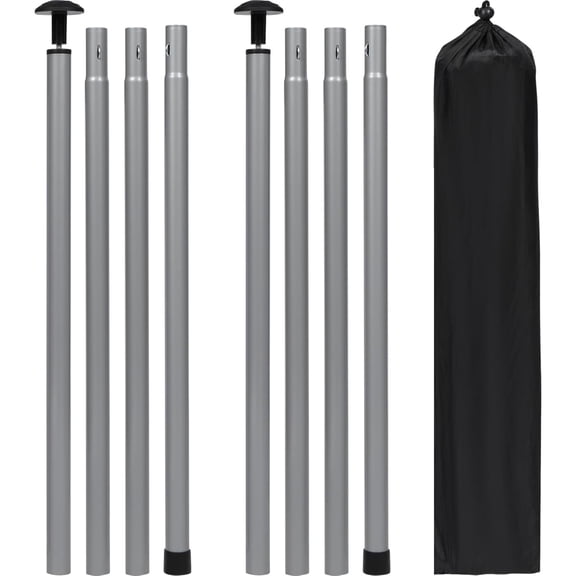 REDCAMP Tarp Poles Adjustable Heavy Duty 82in Set of 2 Camping Tent Poles for Tarp, Portable Telescoping Tent Poles for Rain Awnings Canopy Fly Shelter