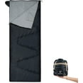 thumbnail image 1 of REDCAMP Ultra Light Weight Sleeping Bags for Adults, Zippered Compact Summer Sleeping Bags with Compression Sack for Backpacking Camping Hiking Travel, Black, 1 of 6