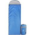 thumbnail image 1 of REDCAMP Ultra Lightweight Sleeping Bags for Adults Warm Weather, Zippered Compact Summer Sleeping Bags for Backpacking Camping Hiking Travel, with Compression Sack,Blue, 1 of 8