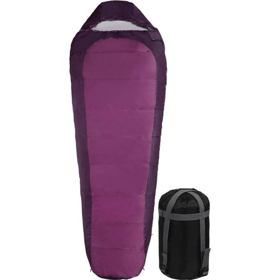 REDCAMP Ultra Lightweight Sleeping Bag for Backpacking, Hiking, Comfort for Adults Warm Weather, with Compression Sack
