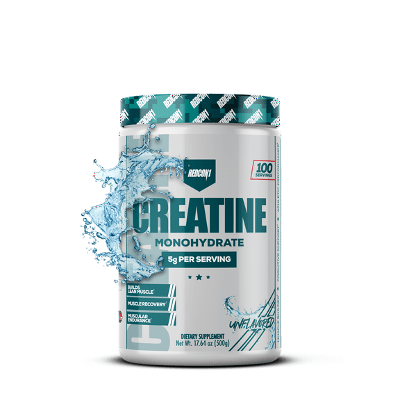 REDCON1 Creatine Monohydrate - Keto Friendly + Vegan Pre & Post Workout Supplement - Creatine Powder to Support Recovery & Athletic Performance (100 Servings)