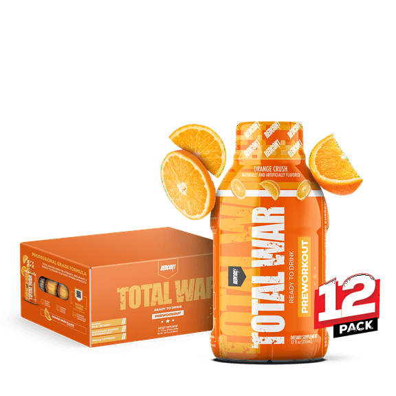 REDCON1 TOTAL WAR READY TO DRINK PRE-WORKOUT- Orange Crush