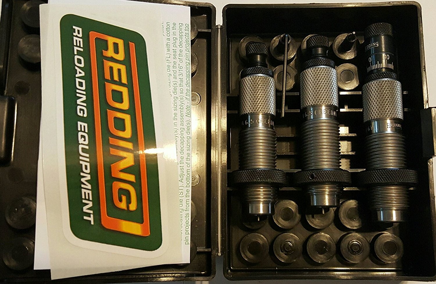 REDDING 6.5 Creedmoor Premium Series Deluxe Die Set (68446)