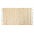 thumbnail image 1 of · REDEARTH · Area Rug-Hand Crafted 100% Natural Jute Handloom Artisan Made Area Rug, Reverisble, Eco Friendly, Boho, Rustic; (3'x5'; Natural), 1 of 16