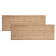 thumbnail image 1 of · REDEARTH · Area Runner Rug - 2'x6' Braided Natural Jute with Non-Skid Backing - Handwoven Rectangular Boho Rug for Bedroom, Kitchen, Living Room Aesthetic Home Decor - Handmade Carpet, Set of 2, 1 of 8