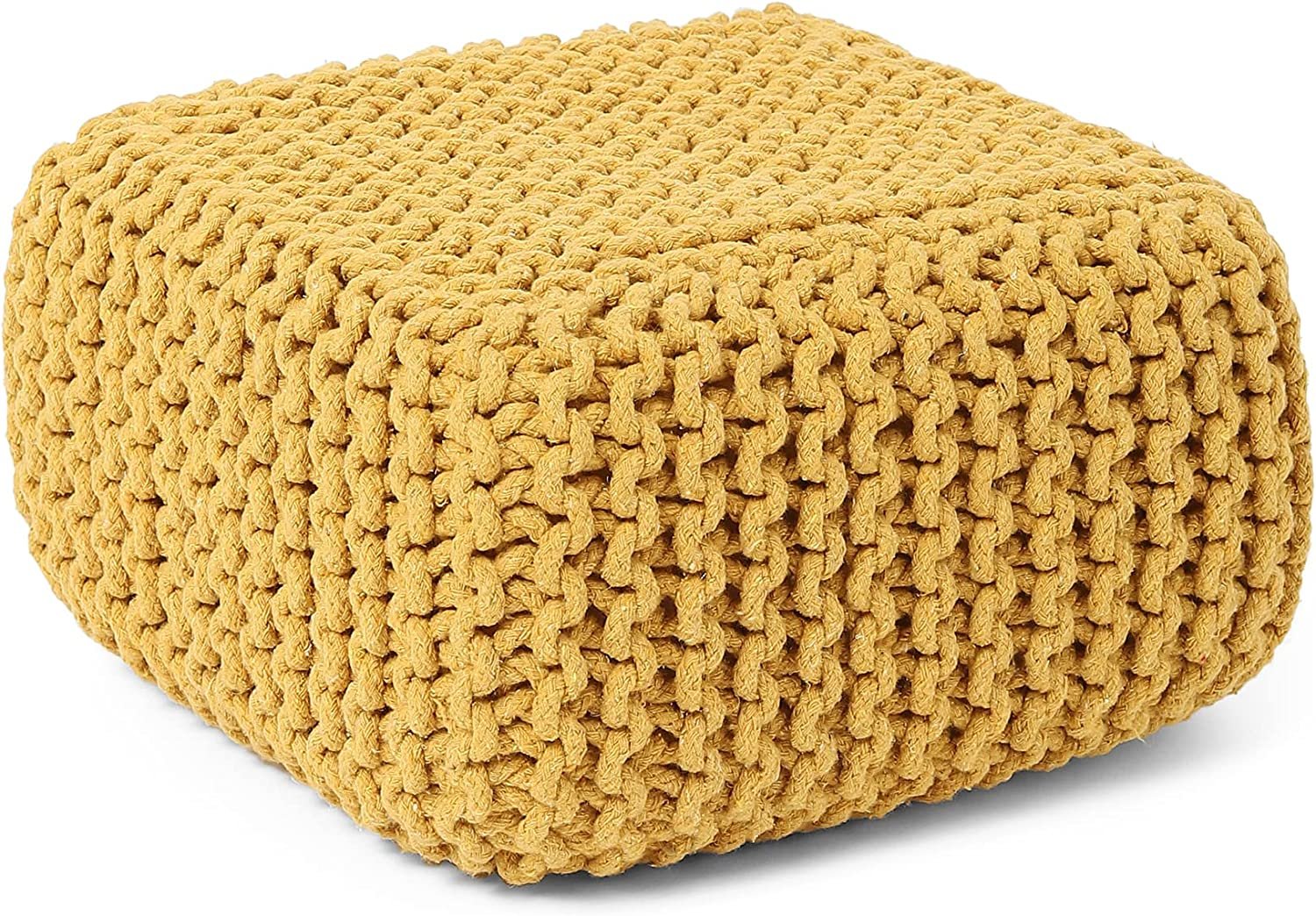 redearth-cube-low-pouf-foot-stool-ottoman-hand-knitted-poof-cord