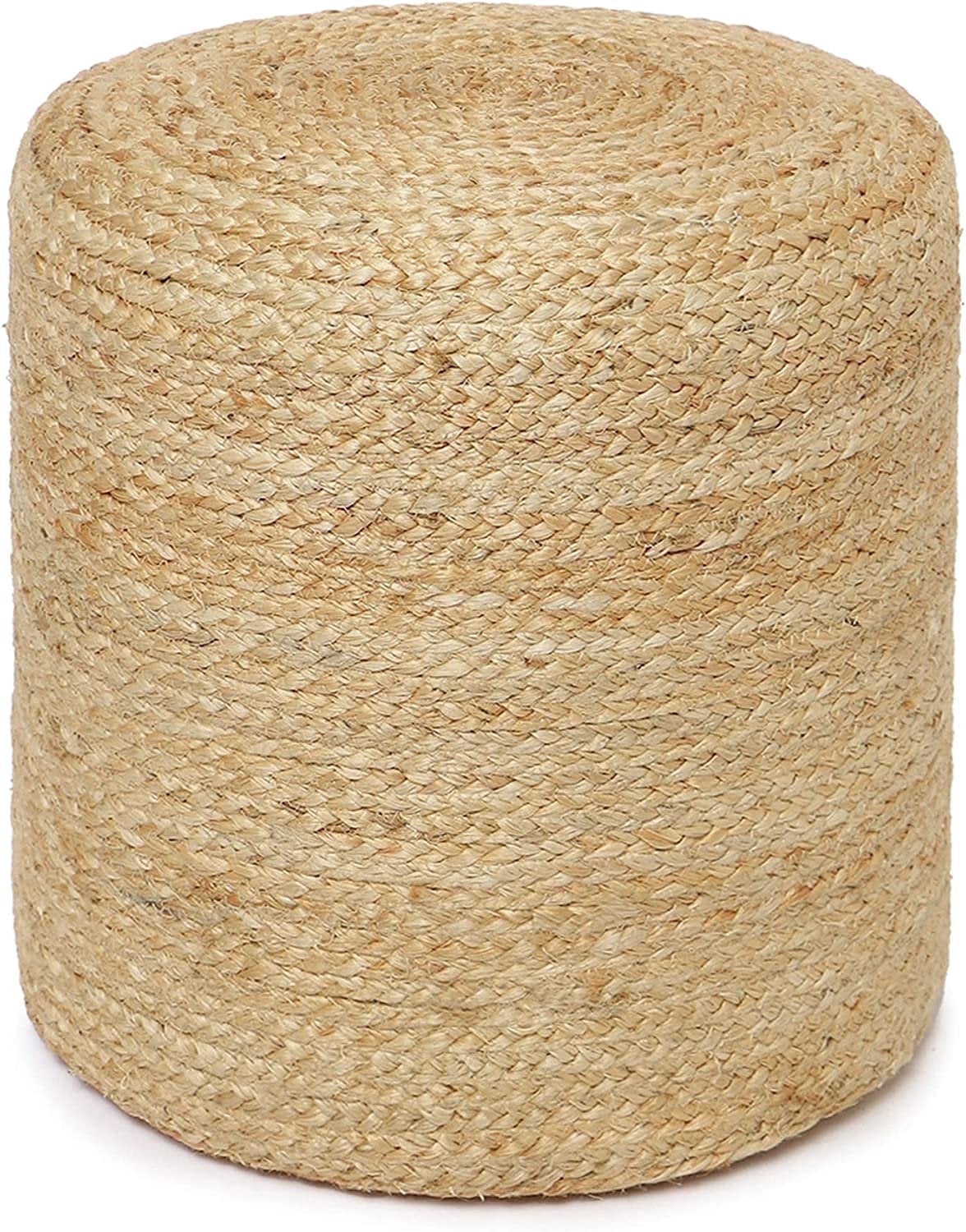 REDEARTH Pouf Ottoman - Braided Footstool for Living Room, Bedroom ...
