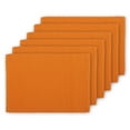 thumbnail image 1 of REDEARTH Placemats-Solid Ribbed Woven Table Linen for Square, Round, Rectangle Dining Table, Coffee Table, Console, Dresser; 100% Cotton (14x20; Burnt Orange) Set of 6, 1 of 5
