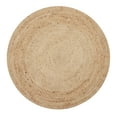 thumbnail image 1 of · REDEARTH · Round Area Rug - 4 Feet Braided Natural Jute Rug- Artisan Made Reversible Boho Jute Rugs for Bedroom - Kitchen - Living Room - Farmhouse - Home Decor - Handmade Rustic Vintage Decor, 1 of 6