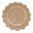 thumbnail image 1 of · REDEARTH · Round Area Rug - 5 Feet Braided Scalloped Desert Wave Natural Jute Rug- Artisan Made Boho Jute Patterned Rugs for Bedroom, Kitchen, Living Room, Farmhouse, Handmade Vintage Decor, 1 of 6