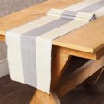 thumbnail image 1 of REDEARTH Table Runner-Ribbed Table Runner Woven Table Linen for Square, Round, Rectangle Dining Table, Coffee Table, Console, Dresser; 100% Cotton 14x72; Dark Gray, 1 of 6