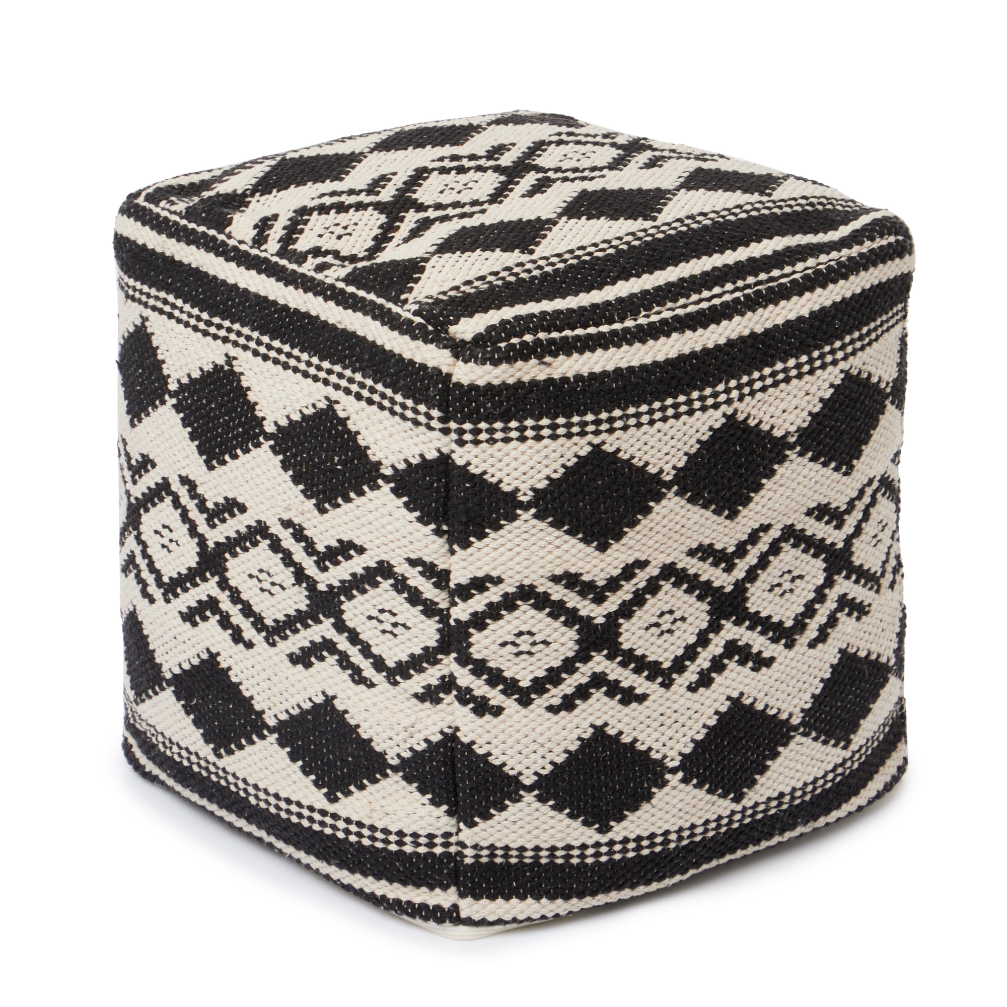 Illustration of Textured Apartment Tufted Ottoman Design