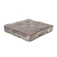 thumbnail image 1 of · REDEARTH · Velvet Floor Pillows-Premium Rayon Cotton Velvet Washable Plush Extra Soft Square seat Cushion with Handle for Dining, Patio, Office, Hardwood Floor (22"x22"x4"; Light Gray) Single Pack, 1 of 7