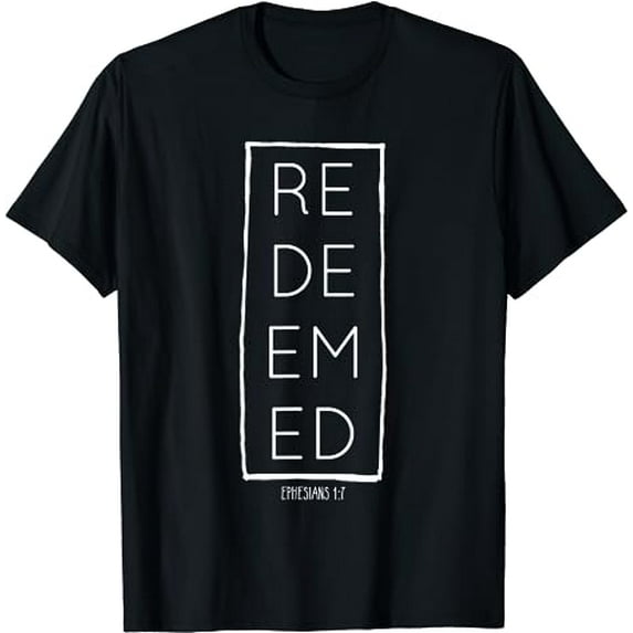 REDEEMED Deluxe vintage distressed Christian T-shirt