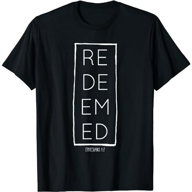Redeemed | Deluxe Vintage Distressed Christian T-Shirt Redeemed | Deluxe Vintage Distressed Christian T-Shirt