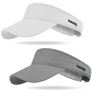 REDESS 2Pcs Sport Sun Visor Hats for Women and Men Golf Cycling Fishing Tennis Running
