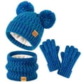 thumbnail image 1 of REDESS 3 Pcs Unisex Kids Winter Beanie Hat and Scarf & Glove Set for Boy and Girl 3-9 Years Old, 1 of 6