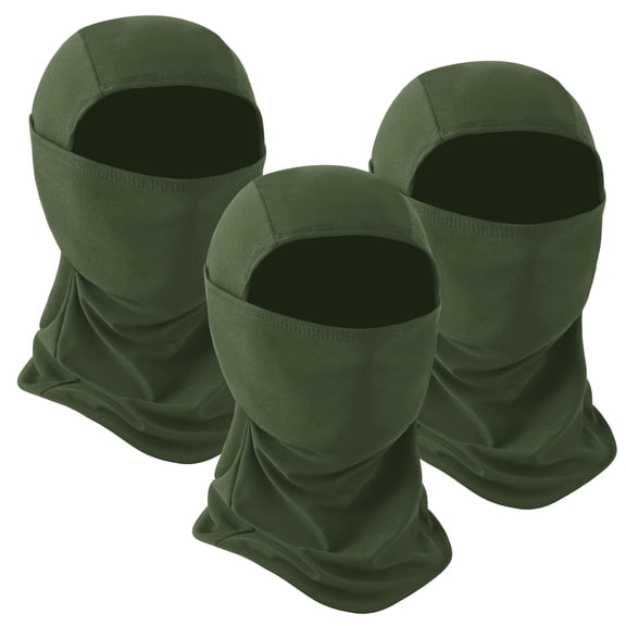REDESS Balaclava Face Mask for Men and Women Winter Windproof Breathable Lightweight Ski Mask, Black, 3-Pack