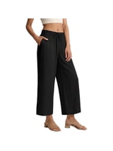 REDESS Capri Pants for Women Summer Capris Adjustable Drawstring with Pockets M-XXXL