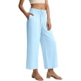 thumbnail image 1 of REDESS Capri Pants for Women Summer Capris Adjustable Drawstring with Pockets M-XXXL, 1 of 7