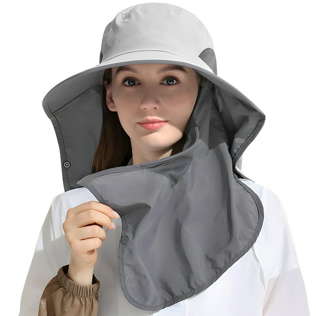 REDESS Nylon Fishing Hat with UPF 50+ Sun Protection and Neck Flap