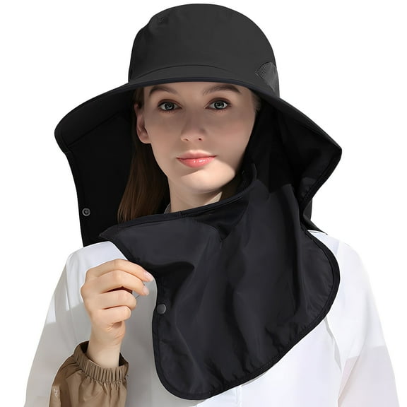 REDESS Nylon Sun Hats for Women and Men UPF 50  Sun Protection and Neck Flap,Bucket Hat for Men and Women