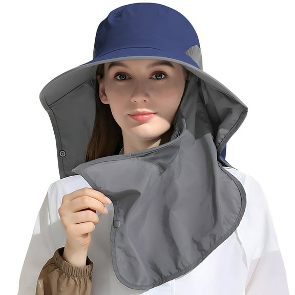 REDESS Nylon Sun Hats for Women and Men UPF 50  Sun Protection and Neck Flap,Bucket Hat for Men and Women