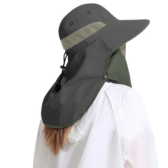 REDESS Nylon Sun Hats for Women and Men UPF 50+ Sun Protection and Neck Flap,Bucket Hat for Man and Women