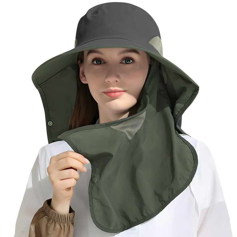 Fishing cap with neck flap hotsell