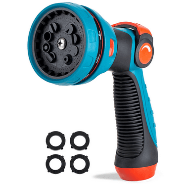 REDESS Watering Hose Nozzle Sprayer Heavy-Duty Metal 10-Pattern for Garden Lawn