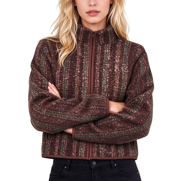 REDESS Jackets for Women Fleece Full Zip Stand Collar Soft Warm Winter Jackets with Pockets