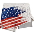 thumbnail image 1 of REDESS Mens Swim Trunks with Liner, Mens Athletic Running Workout Shorts 6" Inseam, Sizes S-2XL, 1 of 8
