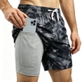 thumbnail image 1 of REDESS Mens Workout Shorts with Liner, Athletic Basketball Gym Shorts 6" Inseam, Sizes S-2XL, 1 of 7