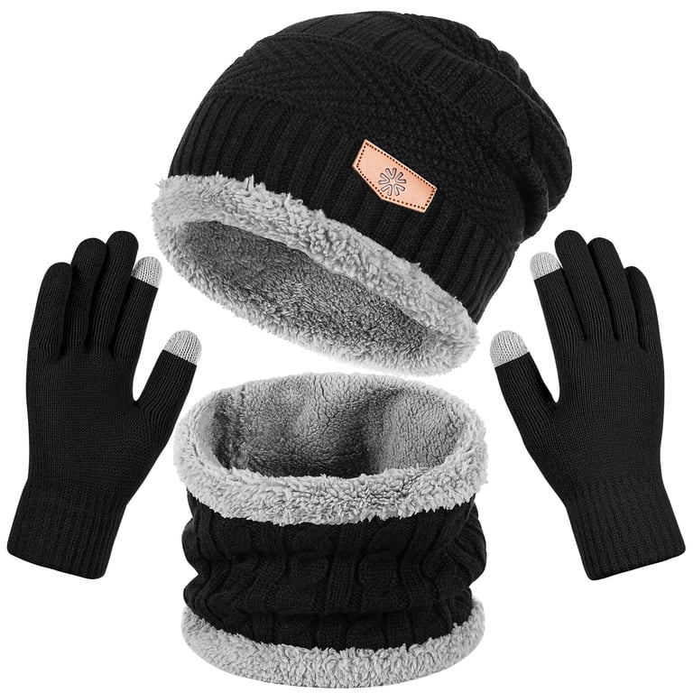 REDESS, Winter Beanie Hat Scarf Gloves Set, Touch Screen  display picture 3