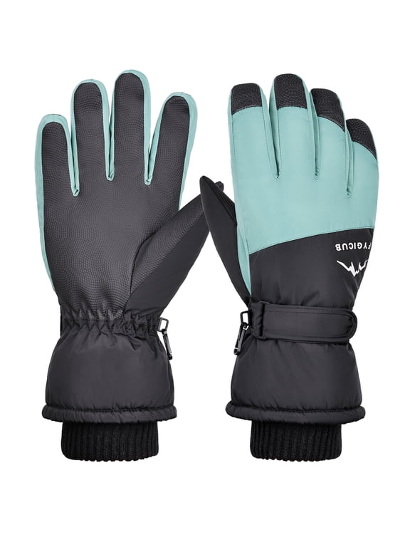 Winter Ski Gloves for Men and Women with Touchscreen,Black