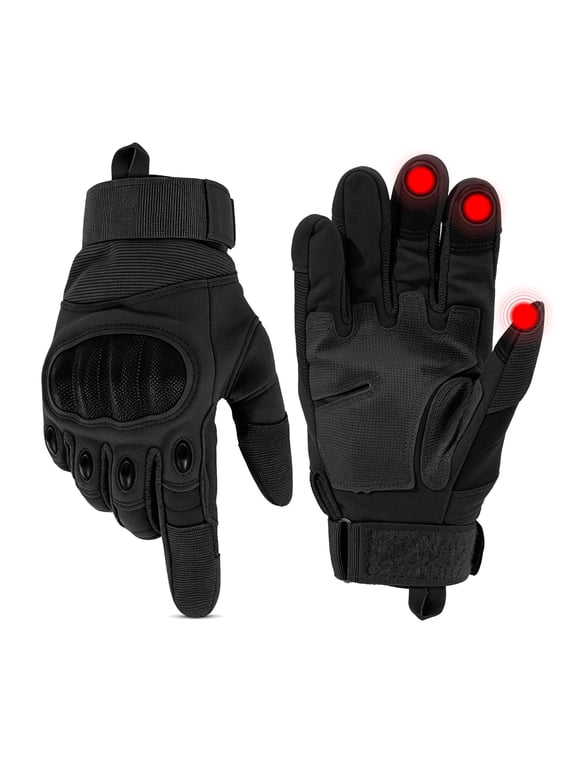 Motorcycle Gloves for Men and Women Touchscreen Full Finger Gloves with Hard Knuckle Protection for Biker Riding Driving Glove