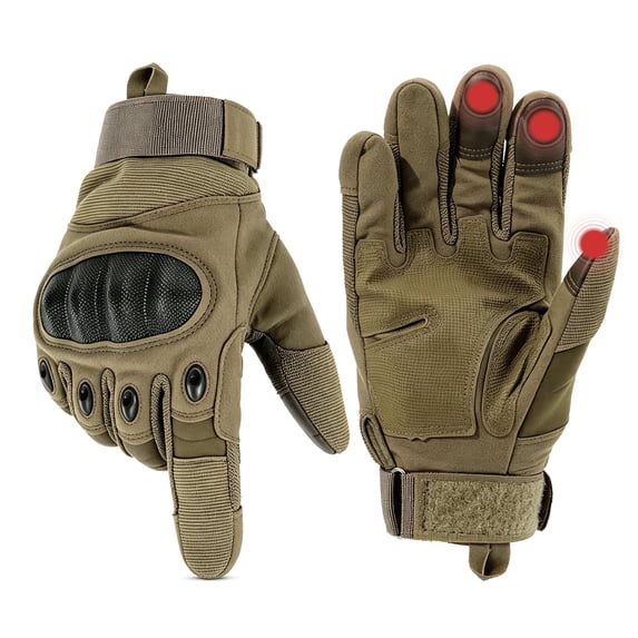 REDESS Motorcycle Gloves for Men and Women Touchscreen Full Finger Gloves with Hard Knuckle Protection for Biker Riding Driving Glove