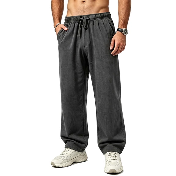 REDESS Mens Sweatpants Soft Fleece Straight Active Casual Jogger Pants Running Workout Gym Pants with Pockets
