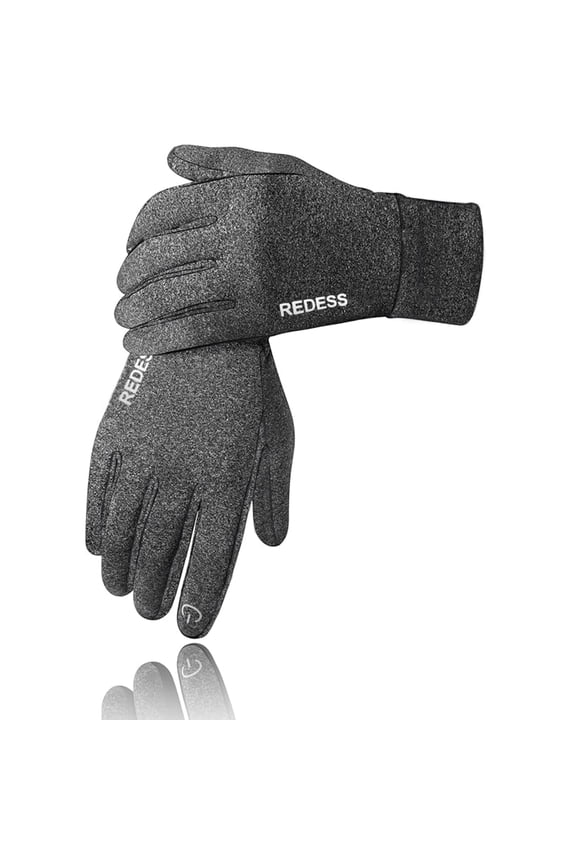 Mens Womens Winter Gloves with Touchscreen,Black Gloves for Sports Running Skiing Driving Cycling