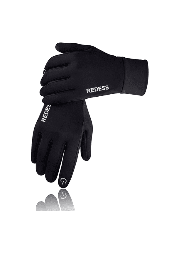 Mens Womens Winter Gloves with Touchscreen,Black Gloves for Sports Running Skiing Driving Cycling