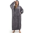 thumbnail image 1 of REDESS Oversized Wearable Blanket Hoodie Sweatshirt for Adults Women Men-Dark Grey, 1 of 8