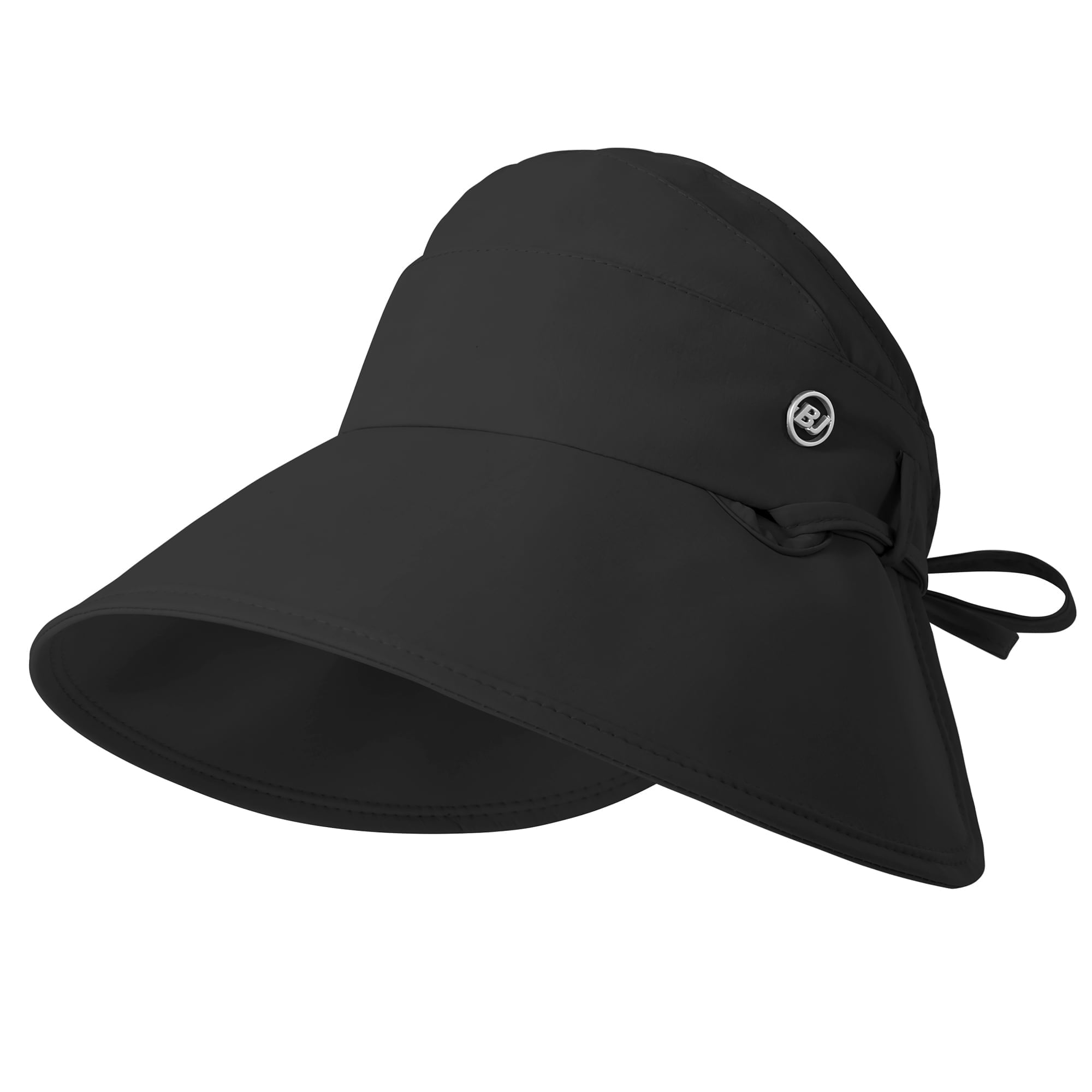 Women Wide Brim Ponytail Hat Sun Protect Visor Summer Beach Cap Anti Uv Floppy - Watermelon Red main image 1