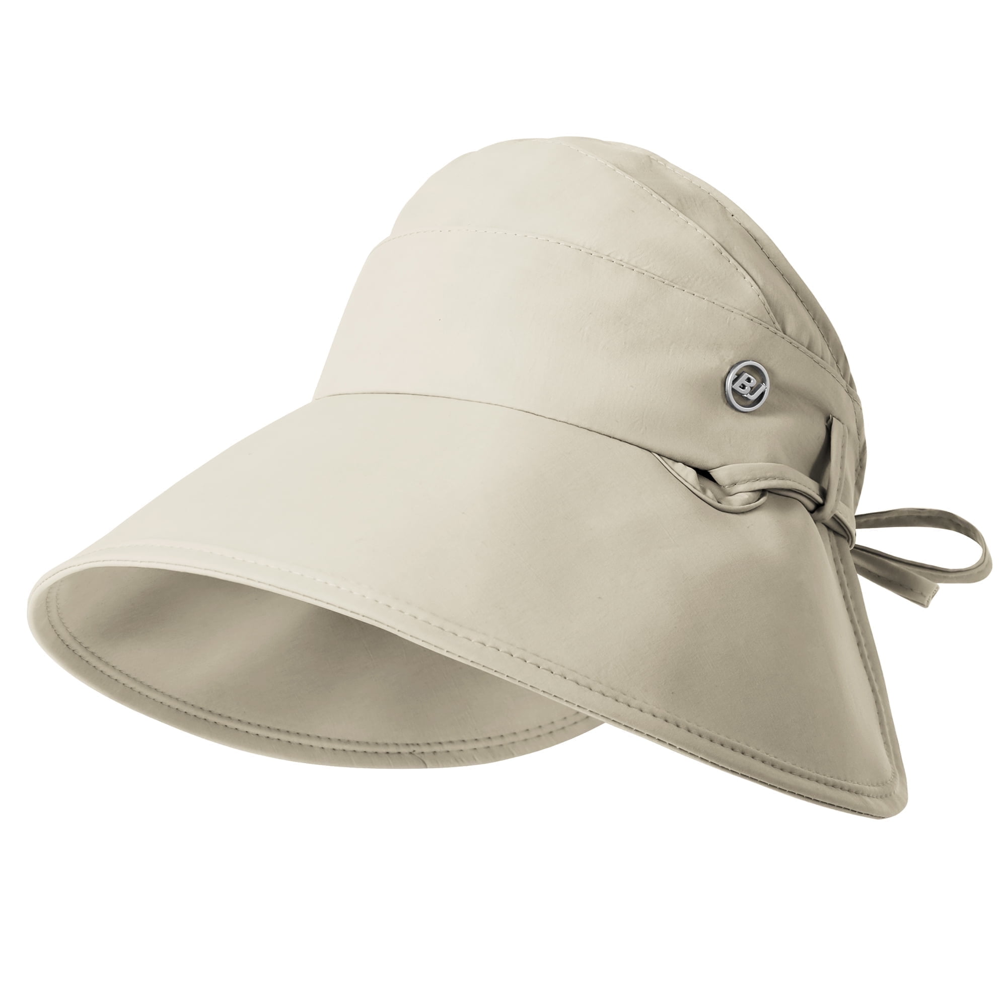UPF 50+ Wide Brim Sun Visor - Packable, Adjustable Velcro Closure Women main image 2