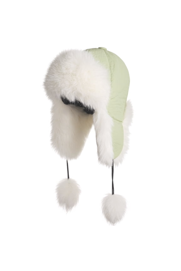 Trapper Hat for Women Winter Warm with Ear Flaps Ski Hunting Hat Black